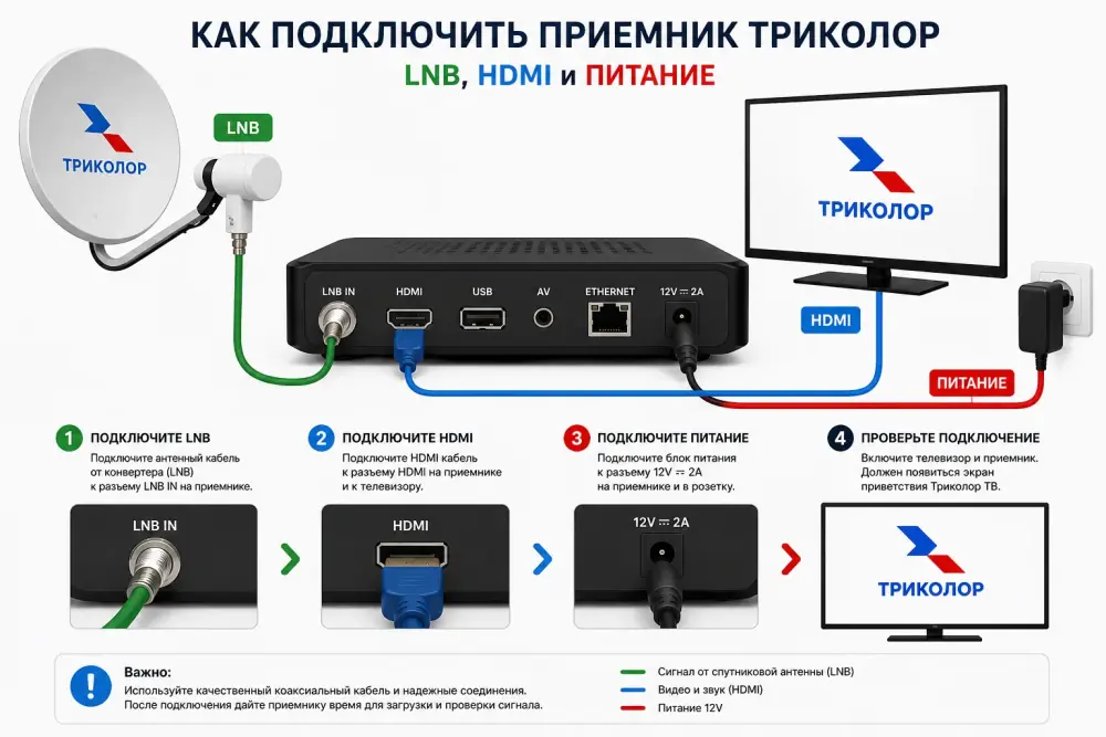 Инструкция как подключить приемник